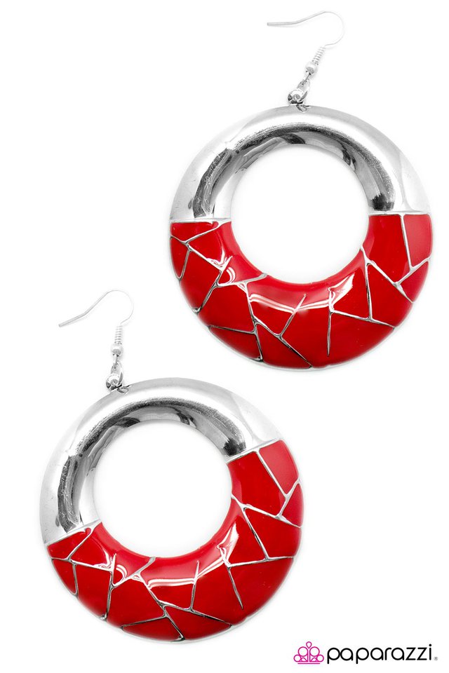 Paparazzi ♥ It Girl - Red ♥ Earrings