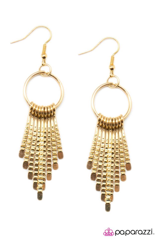Paparazzi ♥ The Speed of Light - Gold ♥ Earrings