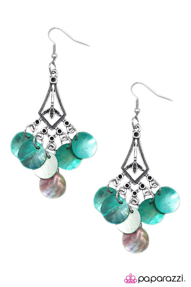 Paparazzi ♥ Keep in Touch 2 - Blue ♥ Earrings