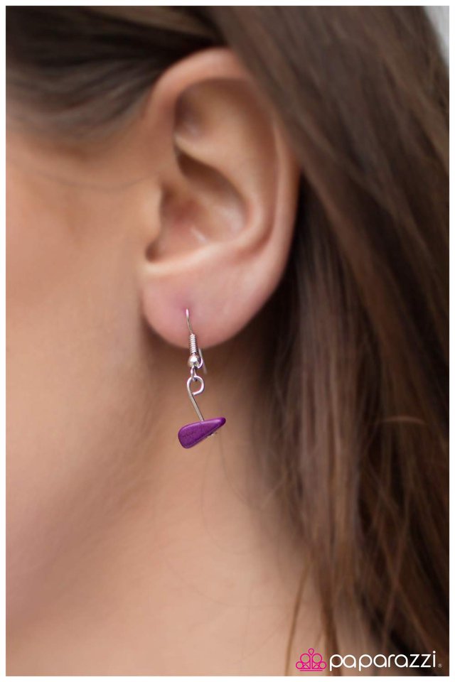 Paparazzi ♥ Pebble Pow-Wow - Purple ♥ Necklace