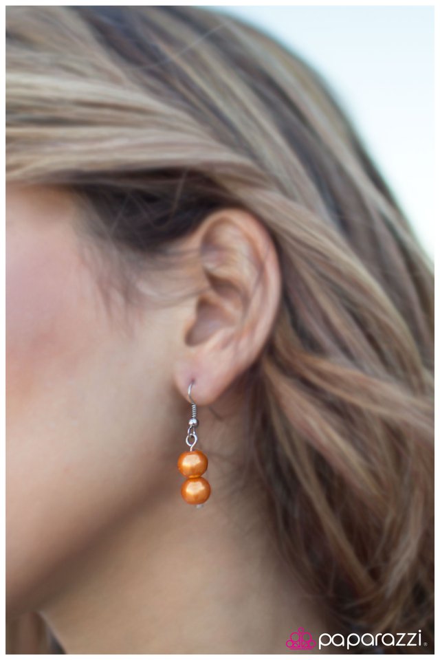 Paparazzi ♥ Spring Break - Orange ♥ Necklace