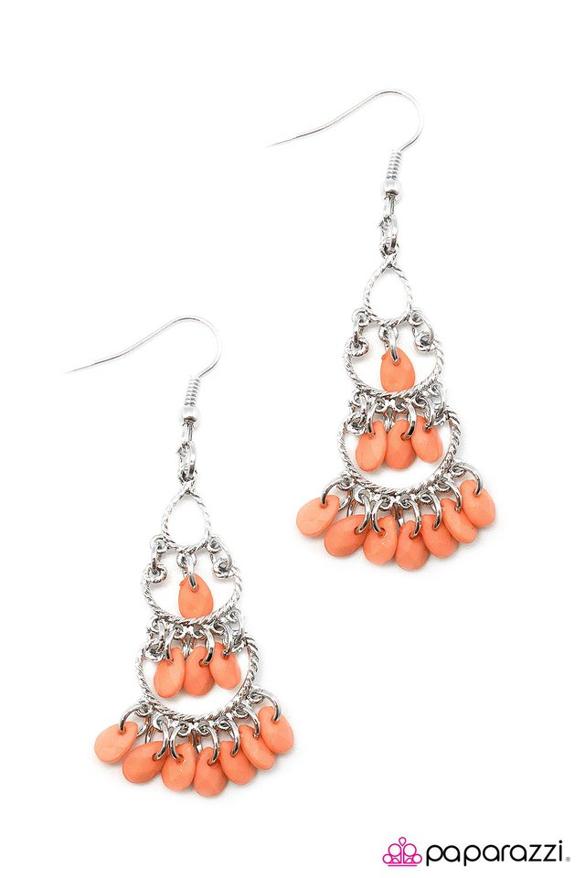 Paparazzi ♥ Heaven Sent - Orange ♥ Earrings