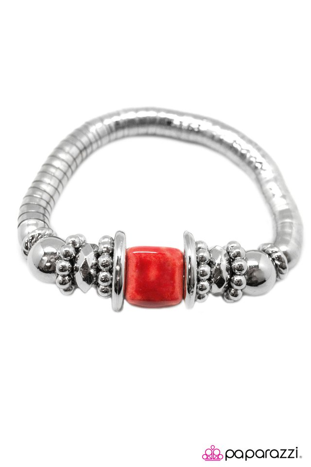 Paparazzi ♥ Sea Siren - Red ♥ Bracelet
