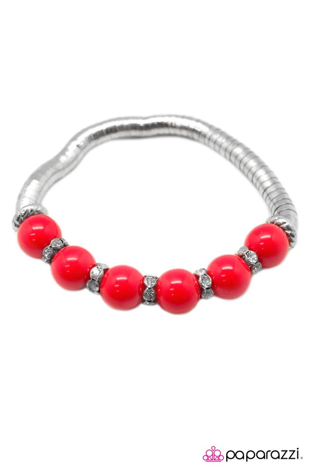 Paparazzi ♥ If I Were A Rich Girl - Red ♥ Bracelet