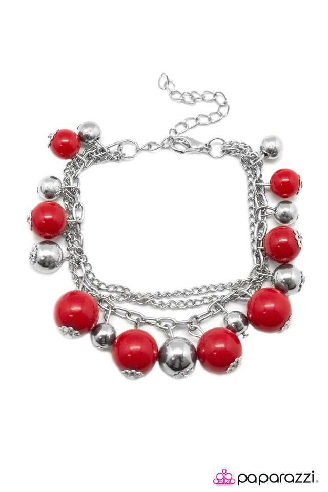 Paparazzi ♥ Get On Your Feet - Red ♥ Bracelet