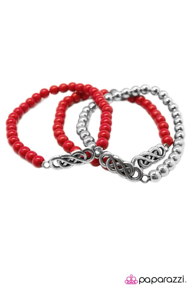 Paparazzi ♥ No End In Sight - Red ♥ Bracelet