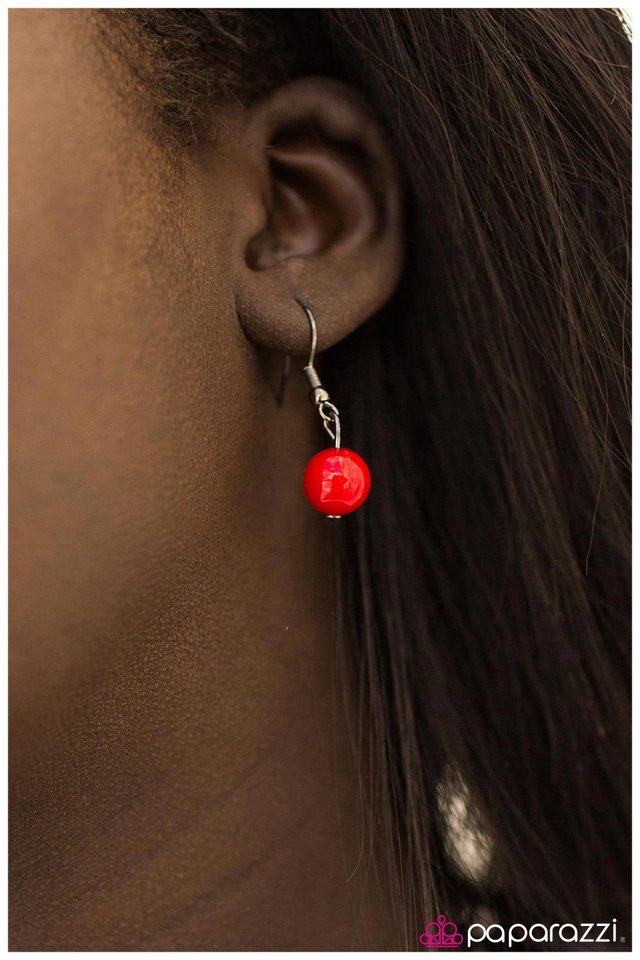Paparazzi ♥ Lighthearted And Lively - Red ♥ Necklace