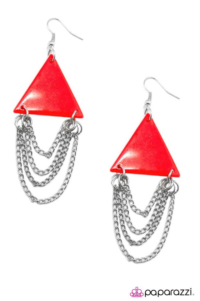 Paparazzi ♥ Royally Appointed - Red ♥ Earrings
