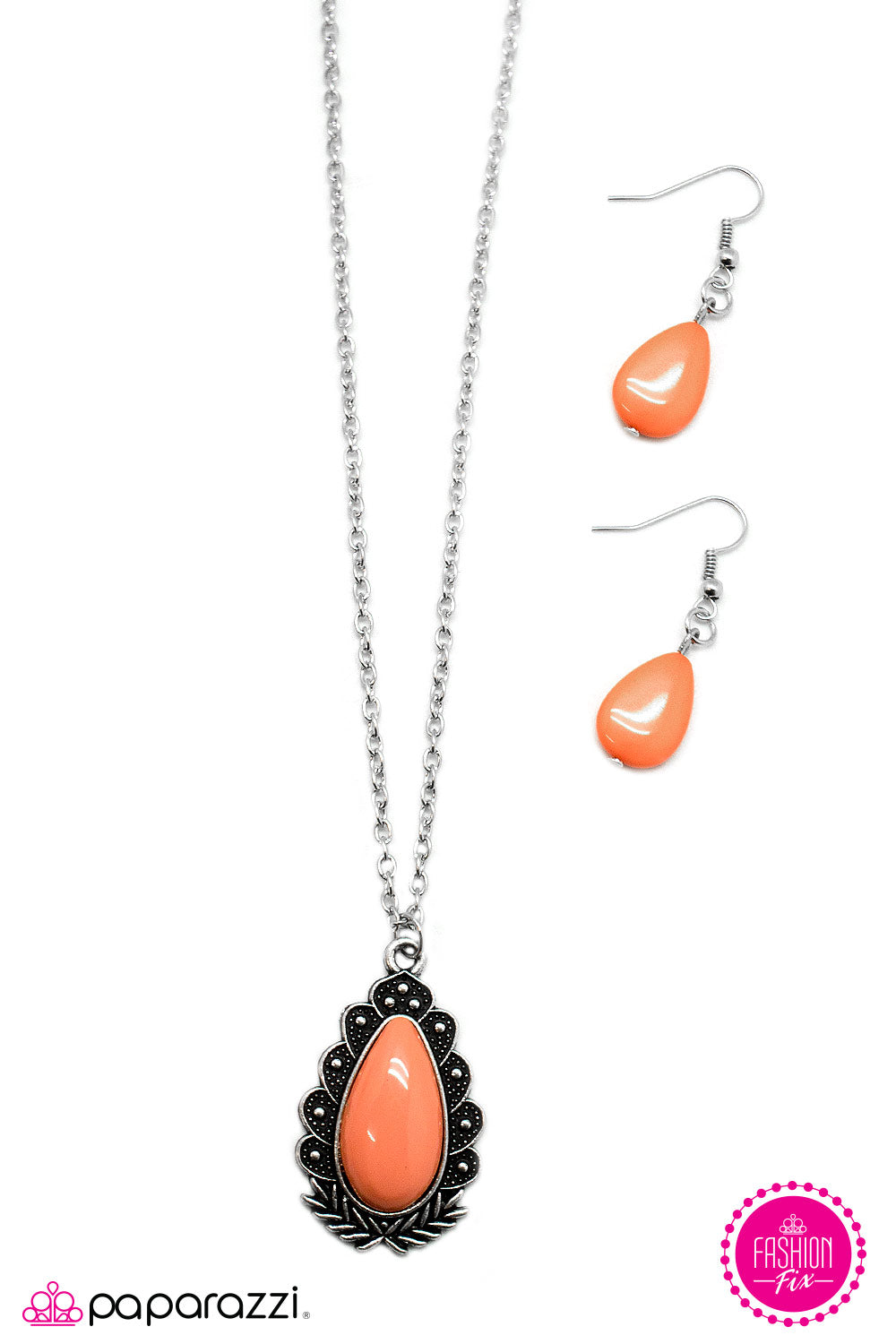 Paparazzi ♥ A Royal Affair - Orange ♥  Necklace