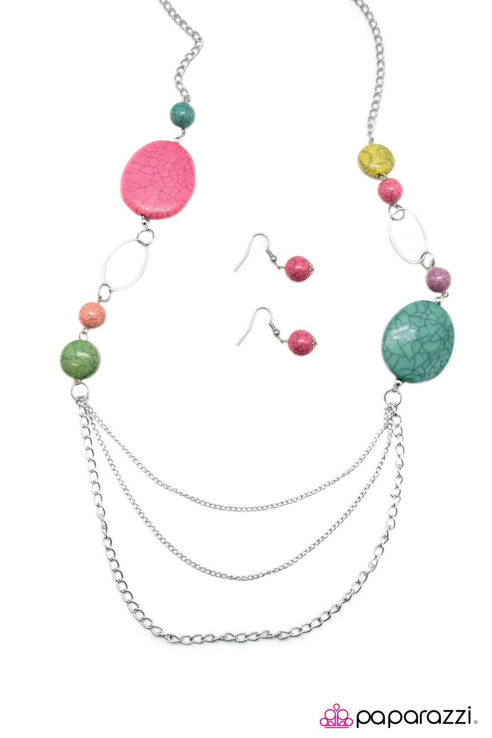 Paparazzi ♥ Smooth Sailing - Multi ♥  Necklace