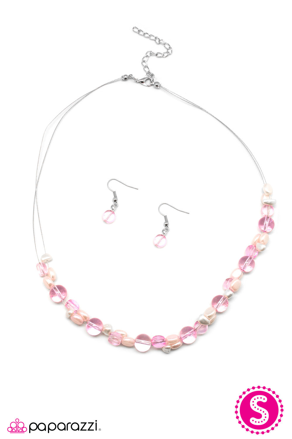 Paparazzi ♥ Floating On Air - Pink ♥  Necklace
