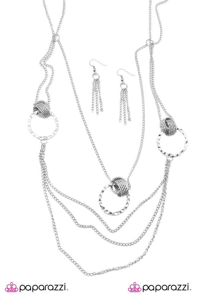 Paparazzi ♥ My Alibi - Silver ♥ Necklace