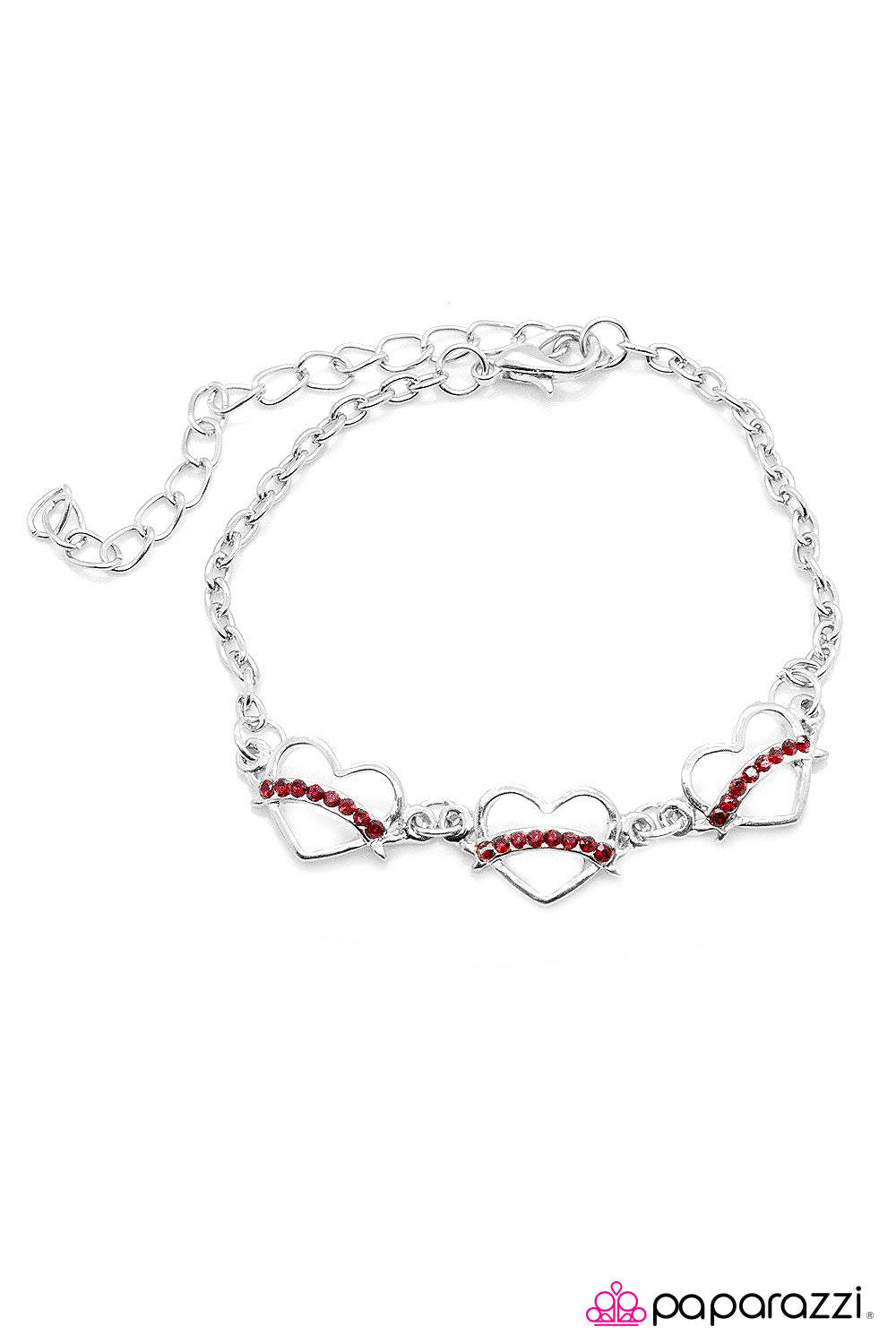 Paparazzi ♥ Will You Be Mine? - Red ♥  Bracelet