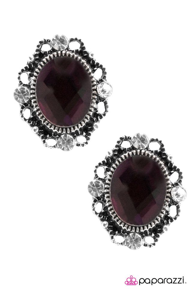 Paparazzi ♥ A Spring Wedding - Purple ♥ Post Earrings