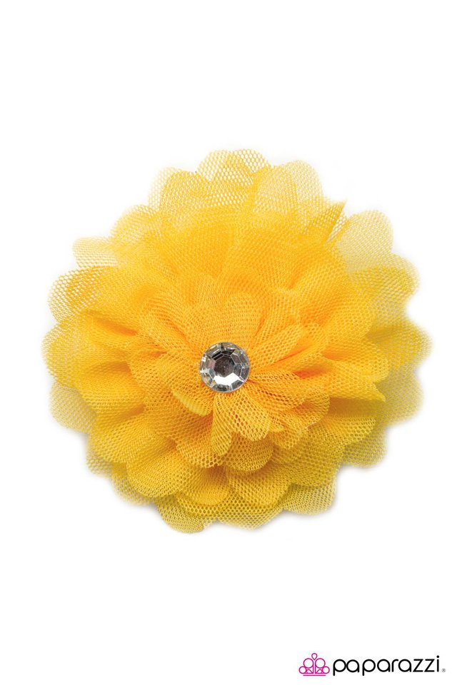 Paparazzi ♥ ...And Jill Came Tumbling After - Yellow ♥ Hair Clip