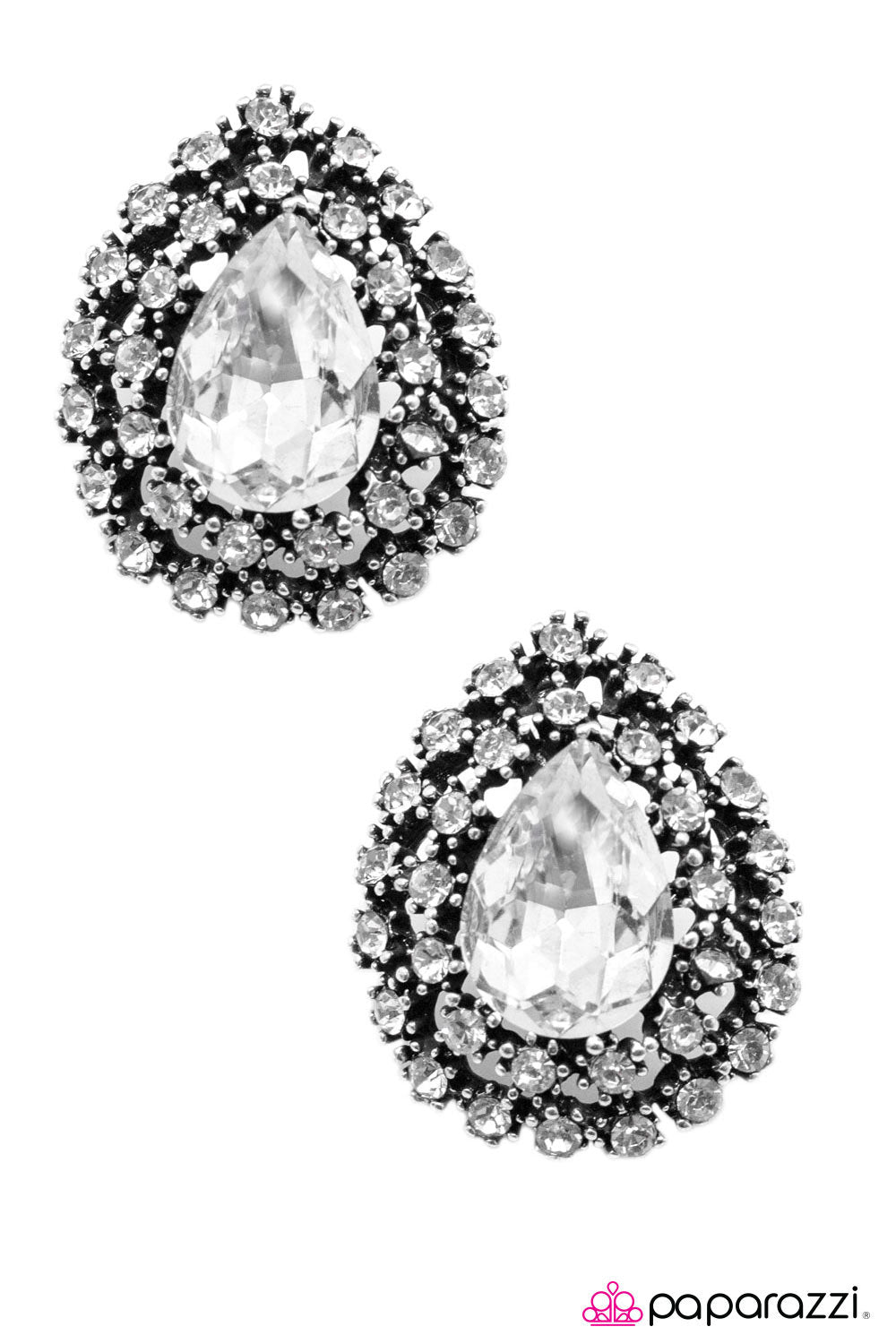 Paparazzi ♥ Irreplaceable - White ♥  Post Earrings