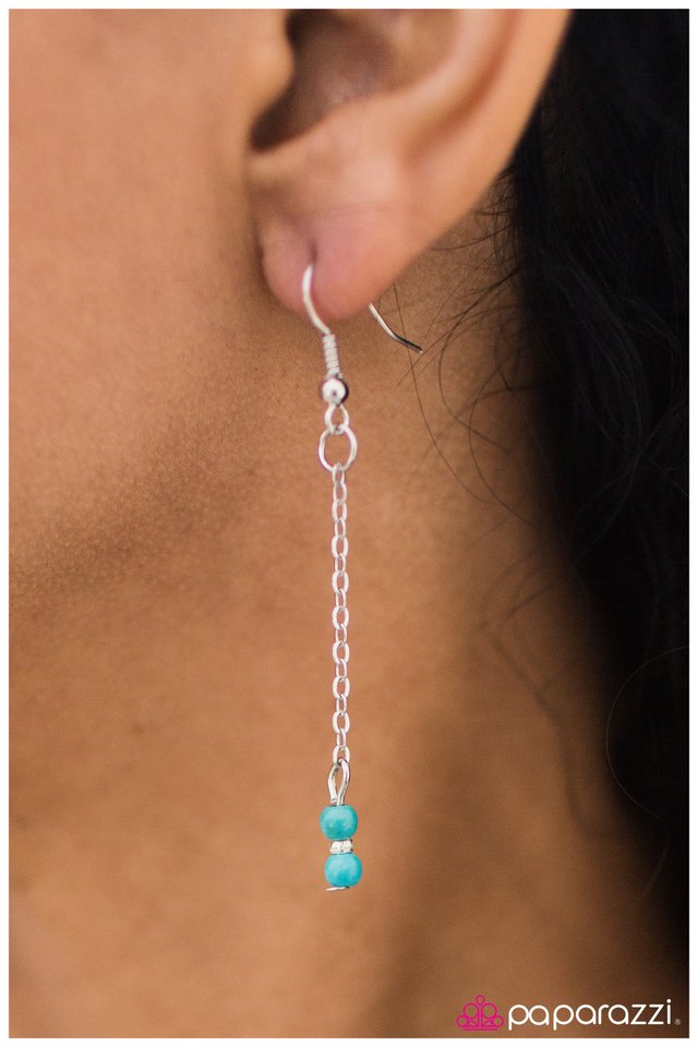 Paparazzi ♥ Desert Oasis - Blue ♥ Lanyard