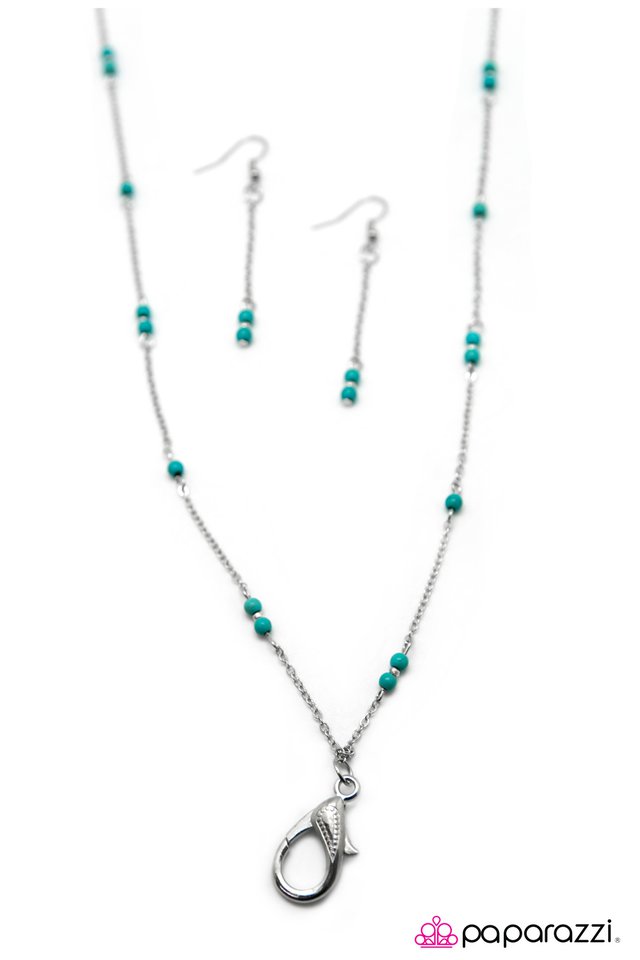 Paparazzi ♥ Desert Oasis - Blue ♥ Lanyard