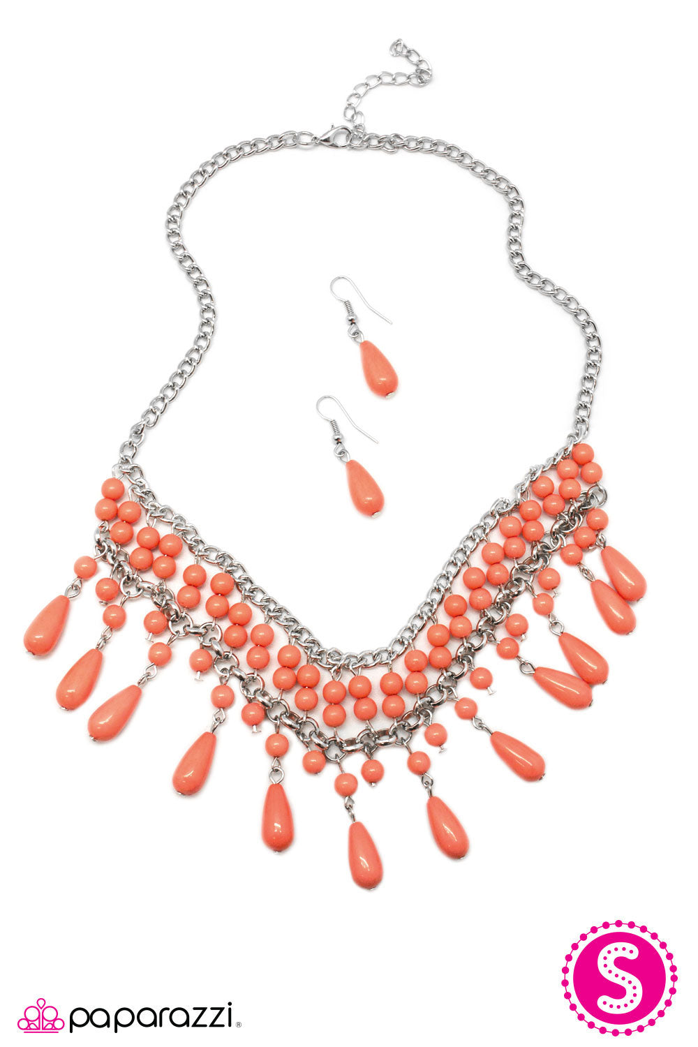 Paparazzi ♥ Daredevil - Orange ♥  Necklace