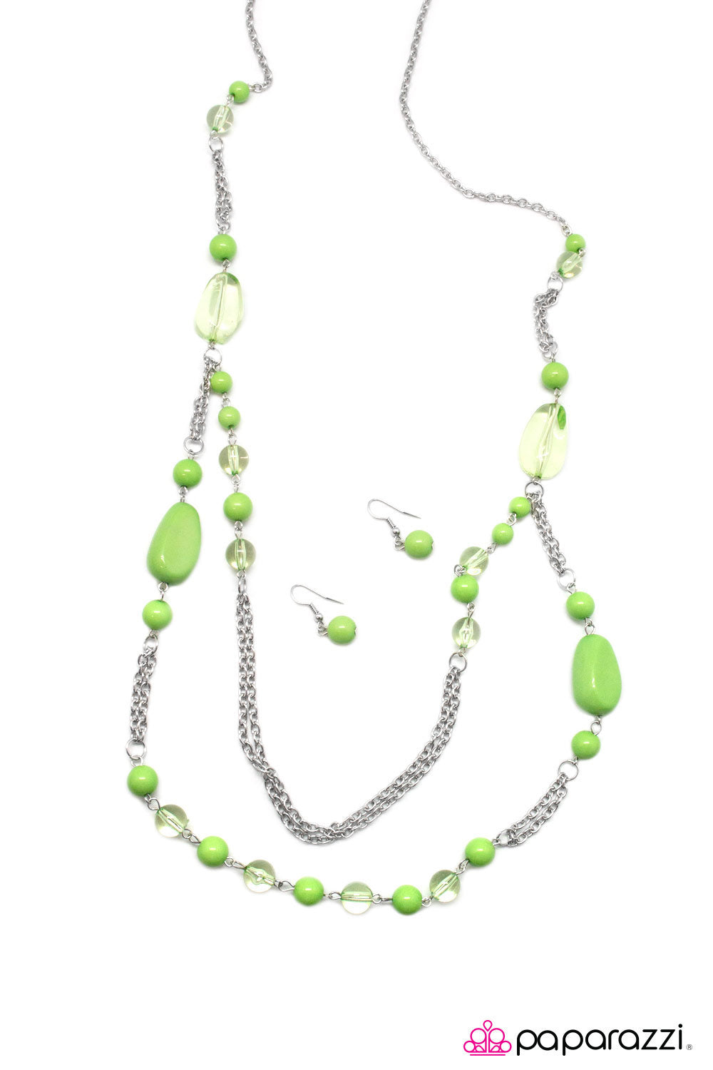 Paparazzi ♥ Finders Keepers - Green ♥  Necklace
