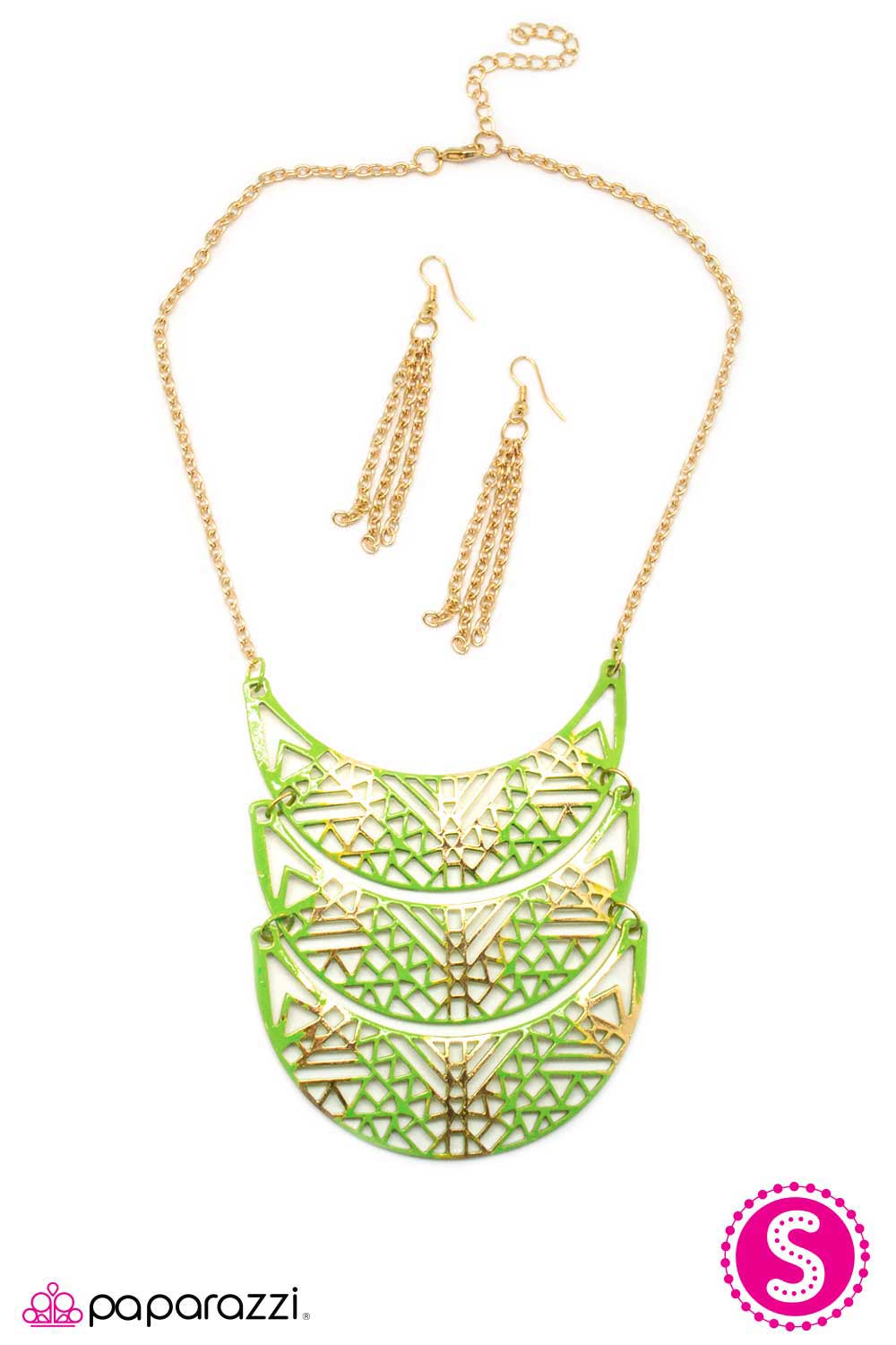 Paparazzi ♥ All INTENSE and Purposes - Green ♥  Necklace