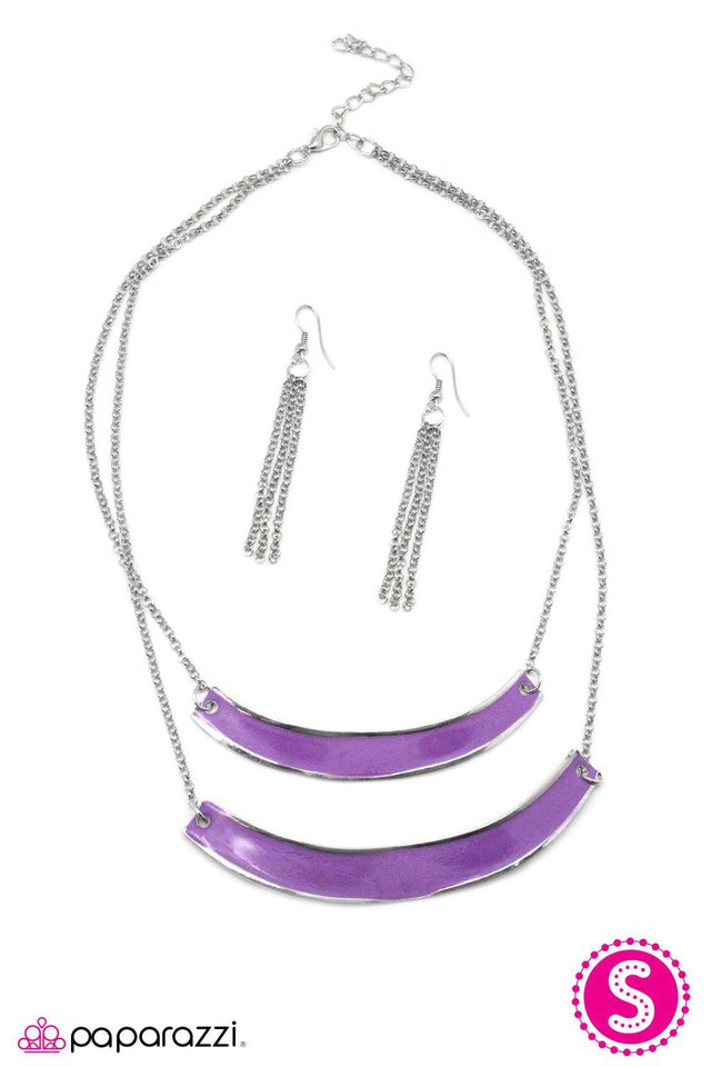 Paparazzi ♥ Warped Tour - Purple ♥ Necklace
