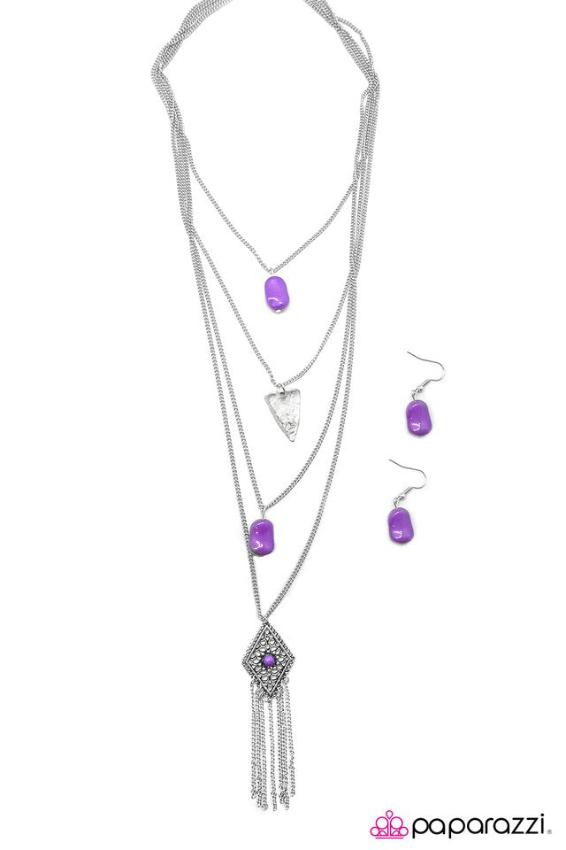 Paparazzi ♥ A Gypsy Soul - Purple ♥ Necklace