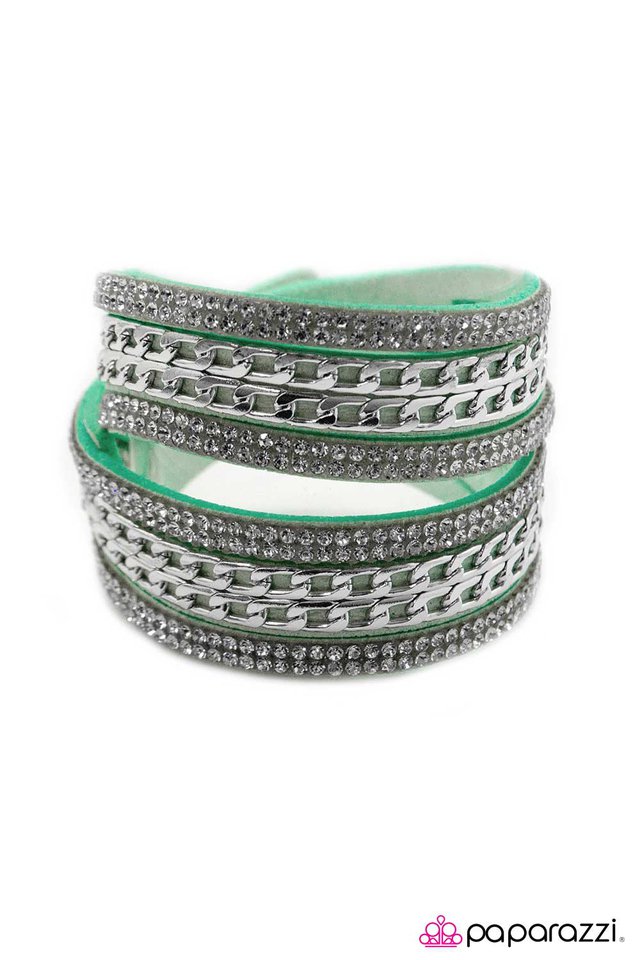 Paparazzi ♥ Glitz Blitz - Green ♥ Bracelet