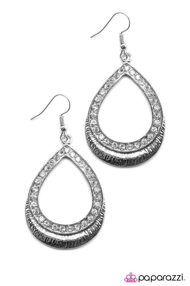 Paparazzi ♥ Im Calling Your Bluff - White ♥ Earrings