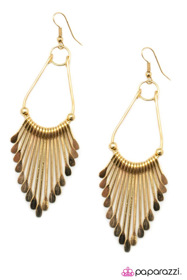 Paparazzi ♥ Like It OAR Love It - Gold ♥ Earrings