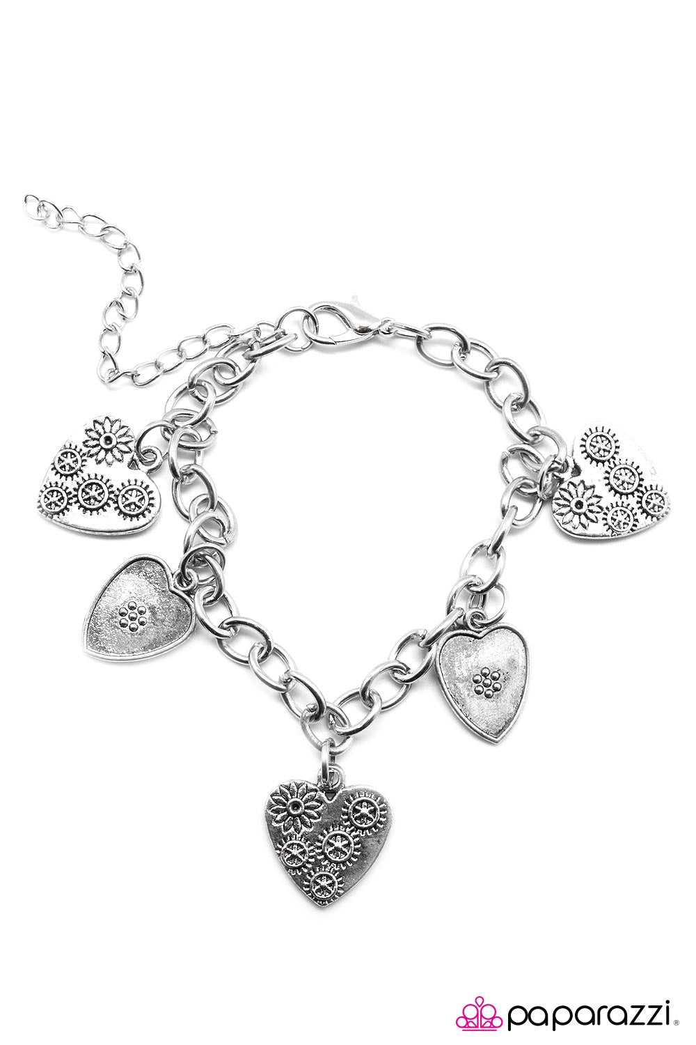 Paparazzi ♥ Heartthrob - Silver ♥  Bracelet