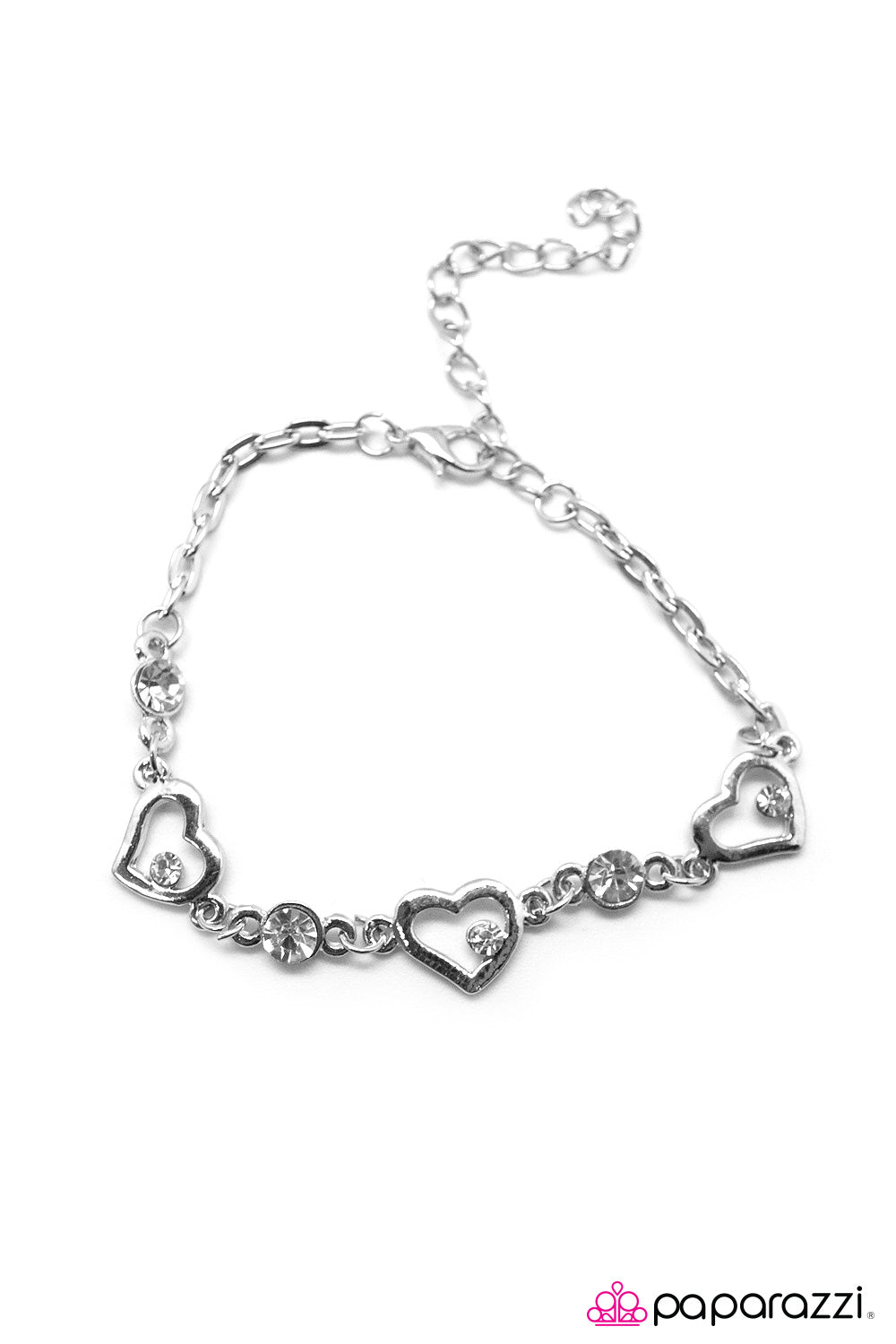 Paparazzi ♥ My Heart Will Go On - White ♥  Bracelet
