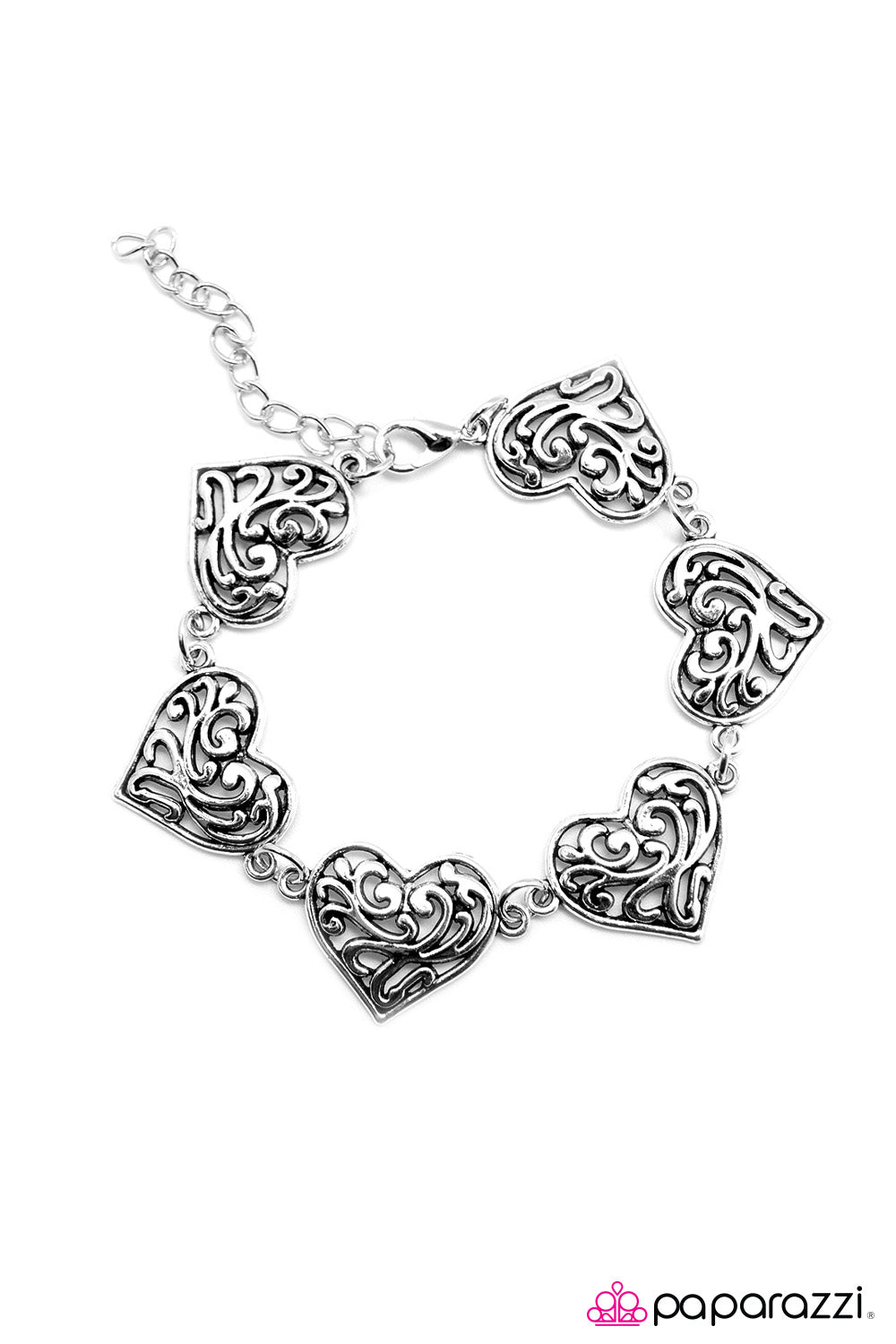 Paparazzi ♥ Trust Your Heart - Silver ♥  Bracelet