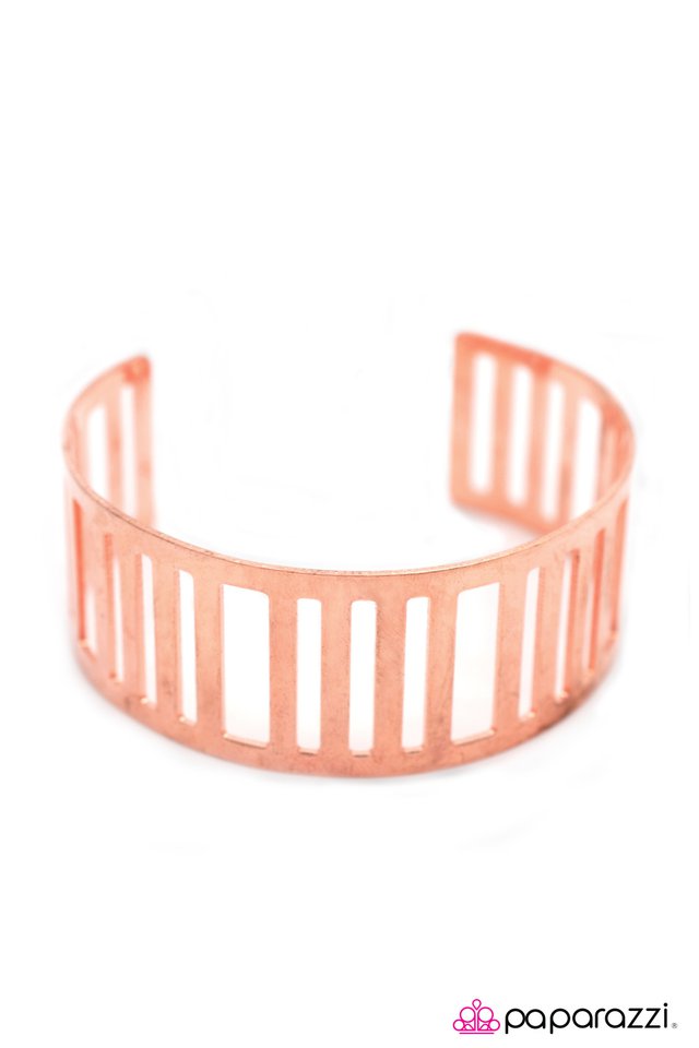 Paparazzi ♥ Behind Enemy Lines - Copper ♥ Bracelet