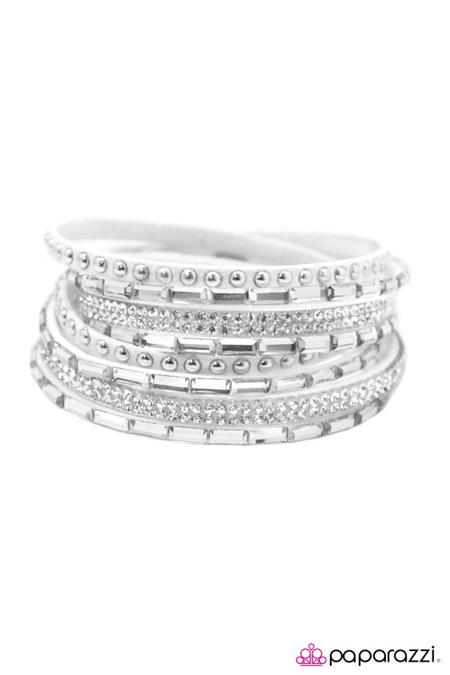 Paparazzi ♥ Varsity Team - White ♥ Bracelet