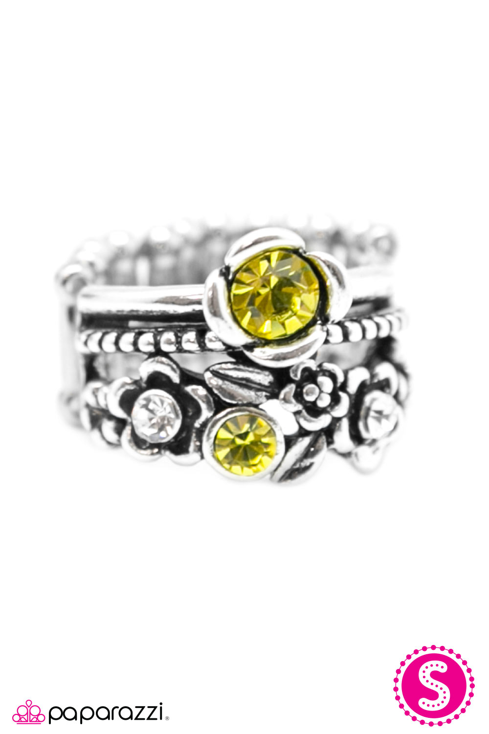Paparazzi ♥ Oh, This Old Thing? - Yellow ♥  Ring
