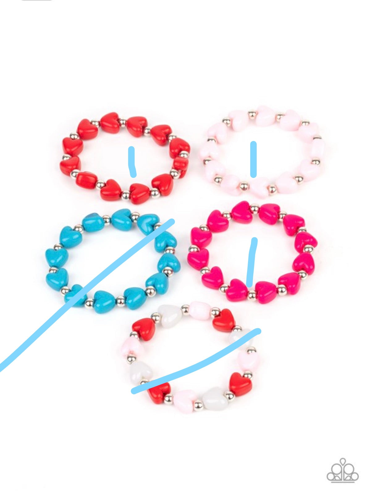 Paparazzi ♥ Starlet Shimmer Bracelet Kit P9SS-MTXX-268XX 3pc ♥  Starlet Shimmer Bracelets