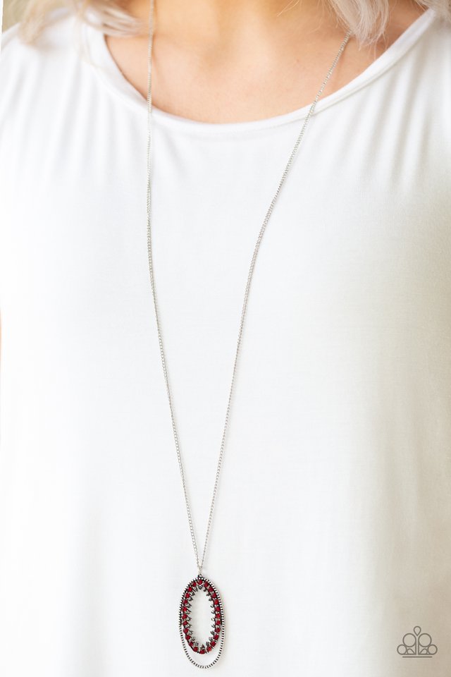 Paparazzi ♥ Money Mood - Red ♥ Necklace