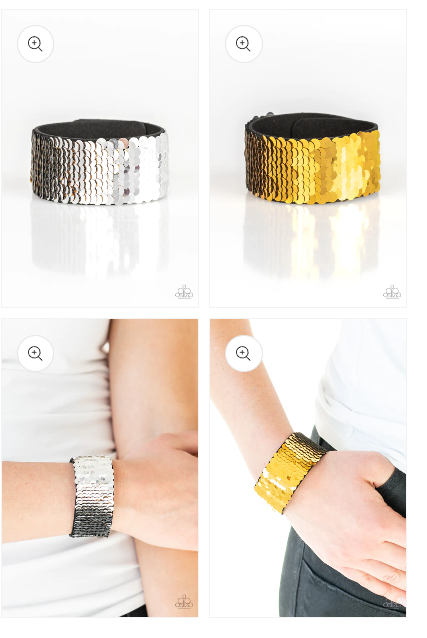 Paparazzi ♥ Mer-mazingly Mermaid - Gold ♥  Bracelet